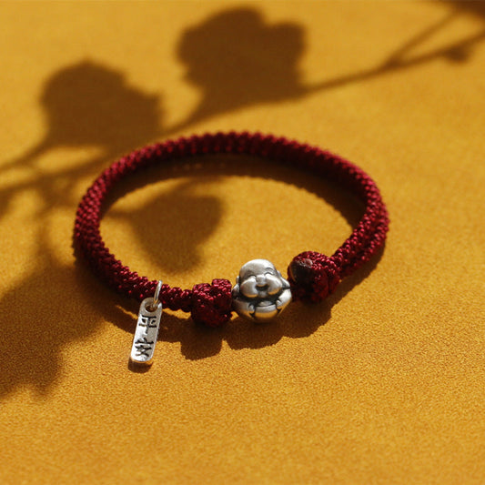 Lucky Feng Shui Laughing Buddha Bracelet