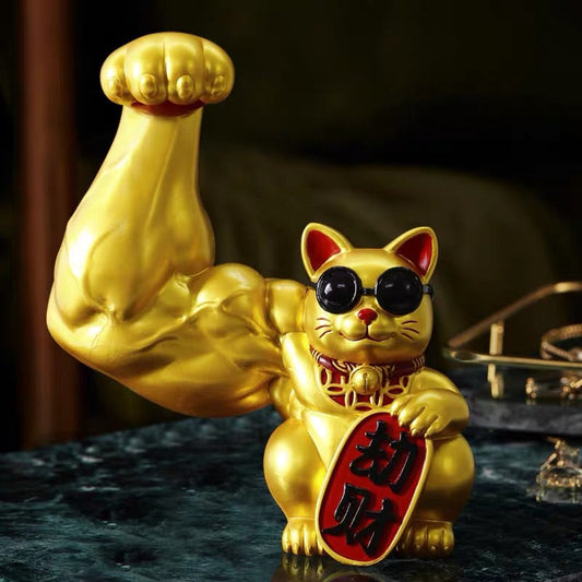 Muscular Lucky Cat