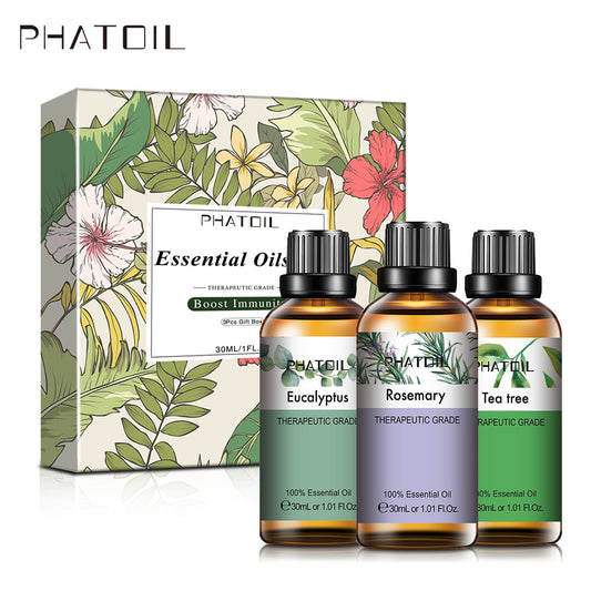 Phatoil 30ML Pure Plant Natural Essential Oils Gift Box Set (3pcs)