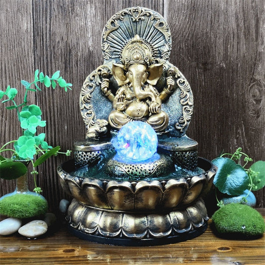 Elephant God Ganesha Lucky Water Fountain