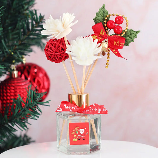 Christmas Aroma Artificial Plants Reed Diffuser With Sticks