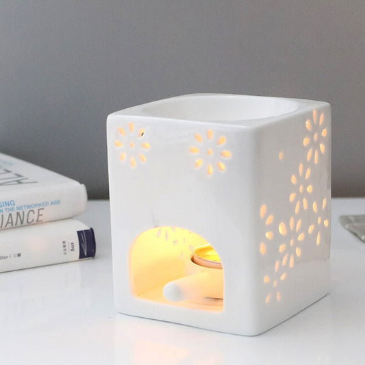 Ceramic Tealight Candle Holder Oil Burner Aroma Diffuser