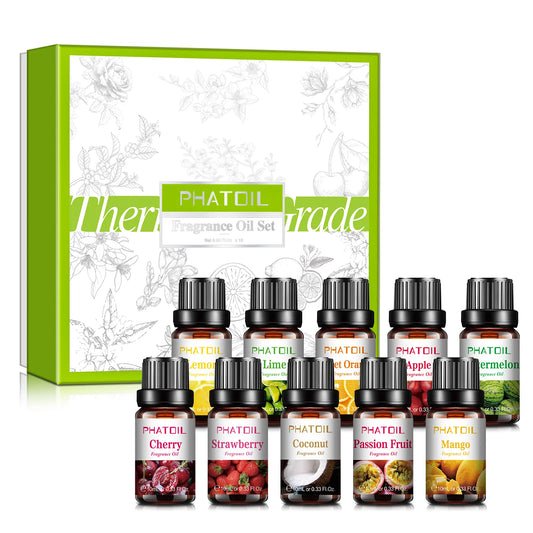 Phatoil Fruit Mix Fragrance Oils Set (10 pcs)