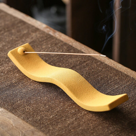 Ceramic Handicrafts Wave Incense Stick Holder