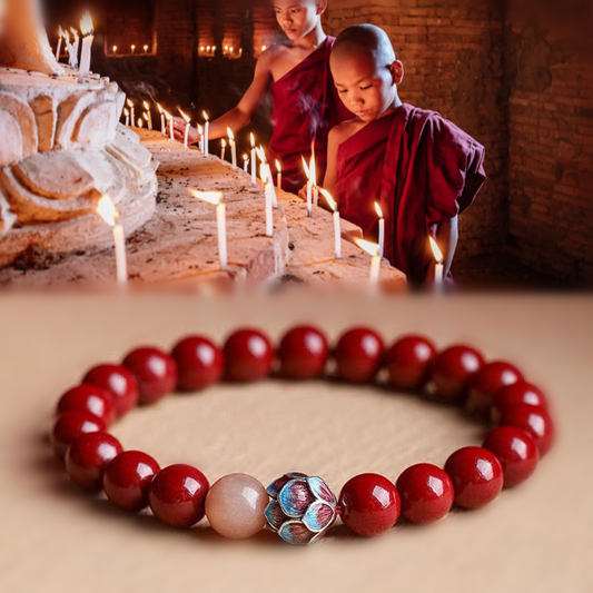 Consecrated Cinnabar Lotus Bracelet