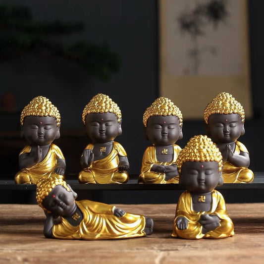 Golden Buddhas With Six Perfections