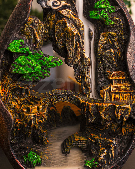 Incense Burner - Mountain Temple