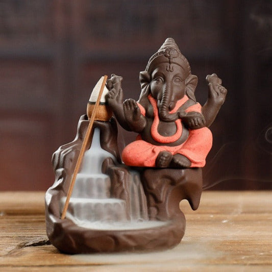 Ganesha Elephant Backflow Incense Burner