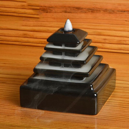 Pyramid Temple Incense Burner