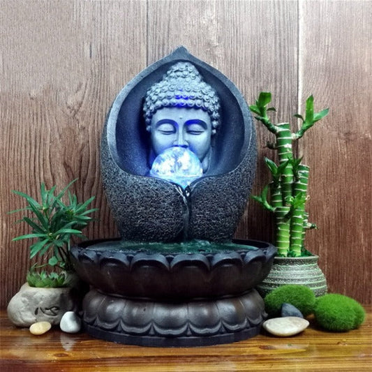 Buddha Indoor Water Fountain With Light