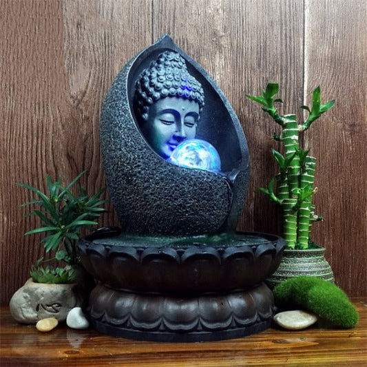 Buddha Indoor Water Fountain With Light