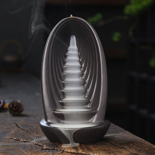 Cascading Backflow Waterfall Incense Burner