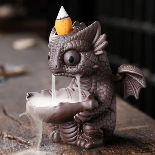 Cute Dragon Waterfall Backflow Incense Burner