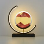 f7RVMoving Sand Art Table Lamp Quicksand USB LED Night Light Sandscape Dynamic Hourglass Bedsides Lamps Flowing.jpg