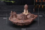 mainimage0Fisherman Fishing Buddha Buddhist Burner Backflow Incense Burner With 10Pcs Cones Incense Stick Censer Holder Use.jpg